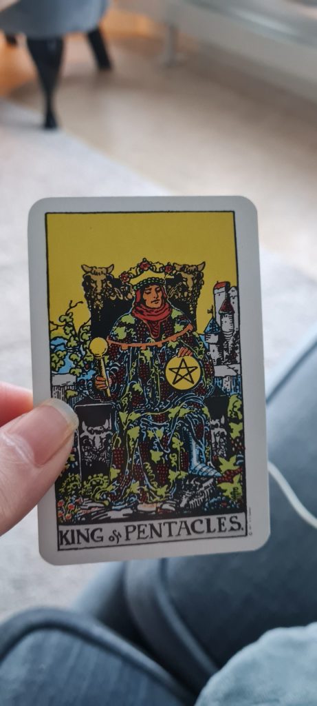 Kung av mynt tarot kort